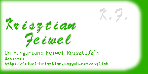 krisztian feiwel business card